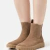 Esprit Platform Ankle Boots - Beige