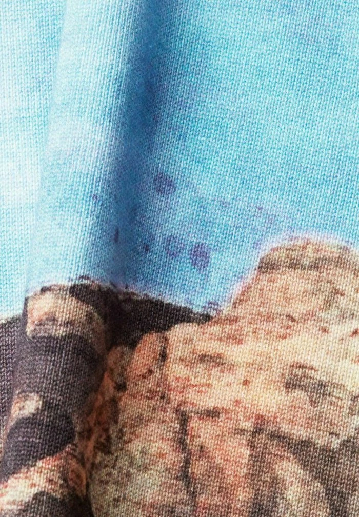 Esprit MIT DIGITALEM ALLOVER-LANDSCHAFTS PRINT - Jumper - Turquoise - Image 7