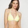 Esprit CABRILLO BEACHPADDED HALTERNECK TRIANGLE - Bikini Top - Bright Yellow