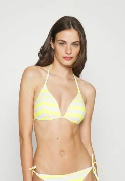 Esprit CABRILLO BEACHPADDED HALTERNECK TRIANGLE - Bikini Top - Bright Yellow