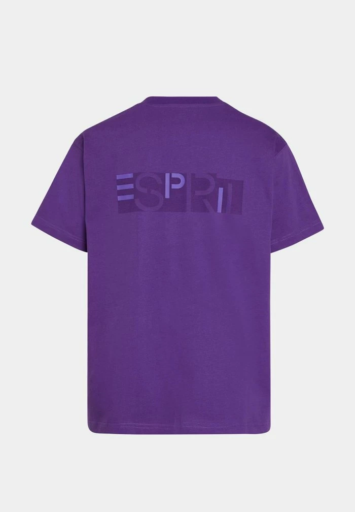 Esprit YAGI ARCHIVE MIT LOGO - Print T-shirt - Dark Purple - Image 5
