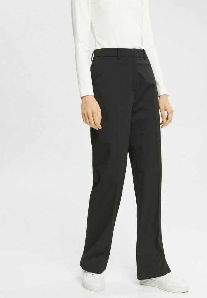 Esprit MIT WEITEM BEIN - Trousers - Black - Image 4