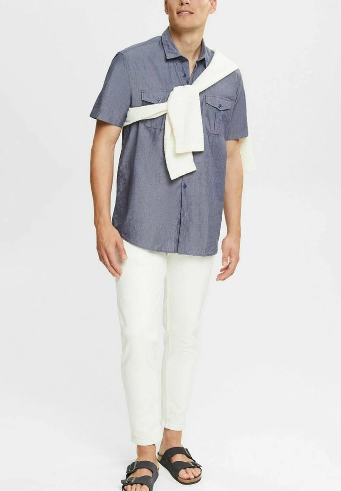 Esprit MIT BRUSTTASCHEN - Shirt - Navy - Image 2