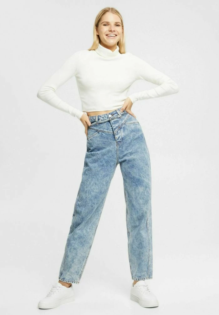 Esprit Relaxed Fit Jeans - Blue Dark Washed - Image 6