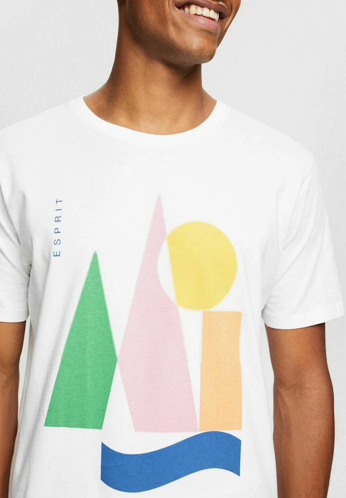 Esprit MIT PRINT - Print T-shirt - White - Image 4