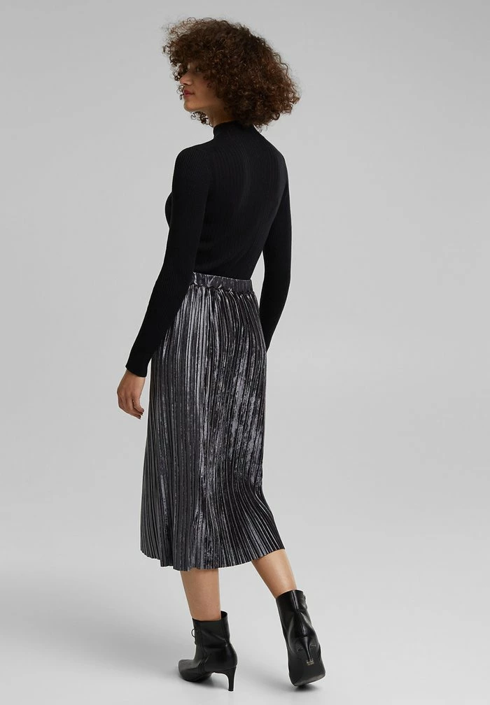 Esprit A-line Skirt - Gunmetal - Image 3