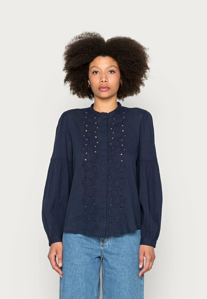 Esprit BLOUSES WOVEN - Blouse - Navy