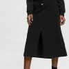 Esprit MIT KORDELZUG - A-line Skirt - Black