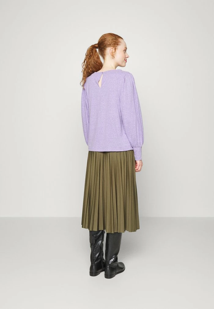Esprit SKIRT SOLID - Pleated Skirt - Dark Khaki - Image 3