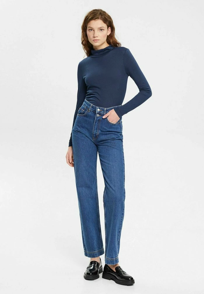 Esprit Long Sleeved Top - Navy - Image 2