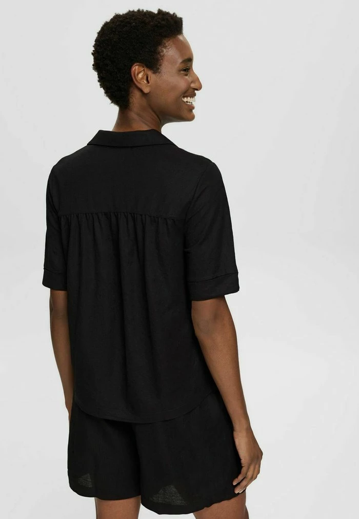 Esprit Button-down Blouse - Black - Image 3