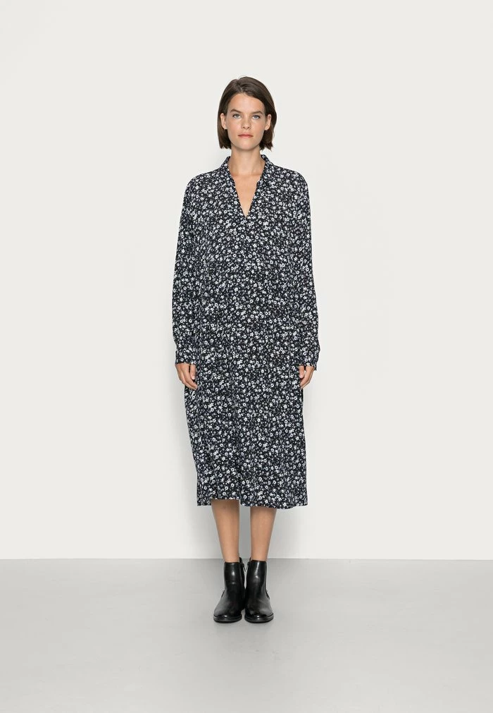 Esprit RELAXED MIDI DRESS - Day Dress - Black