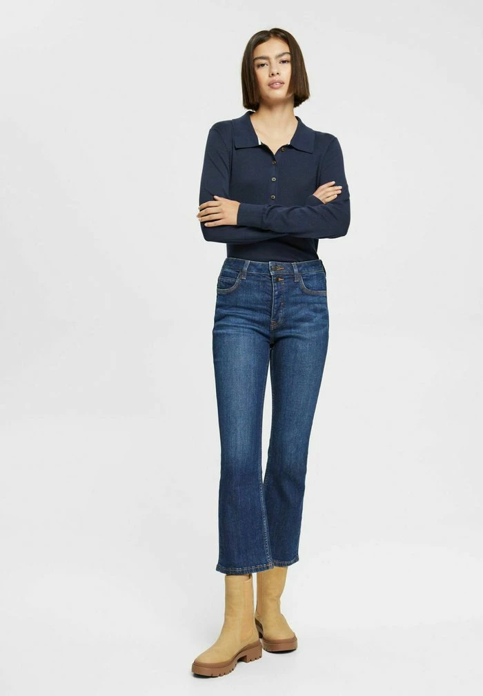 Esprit Slim Fit Jeans - Blue Dark Wash - Image 4