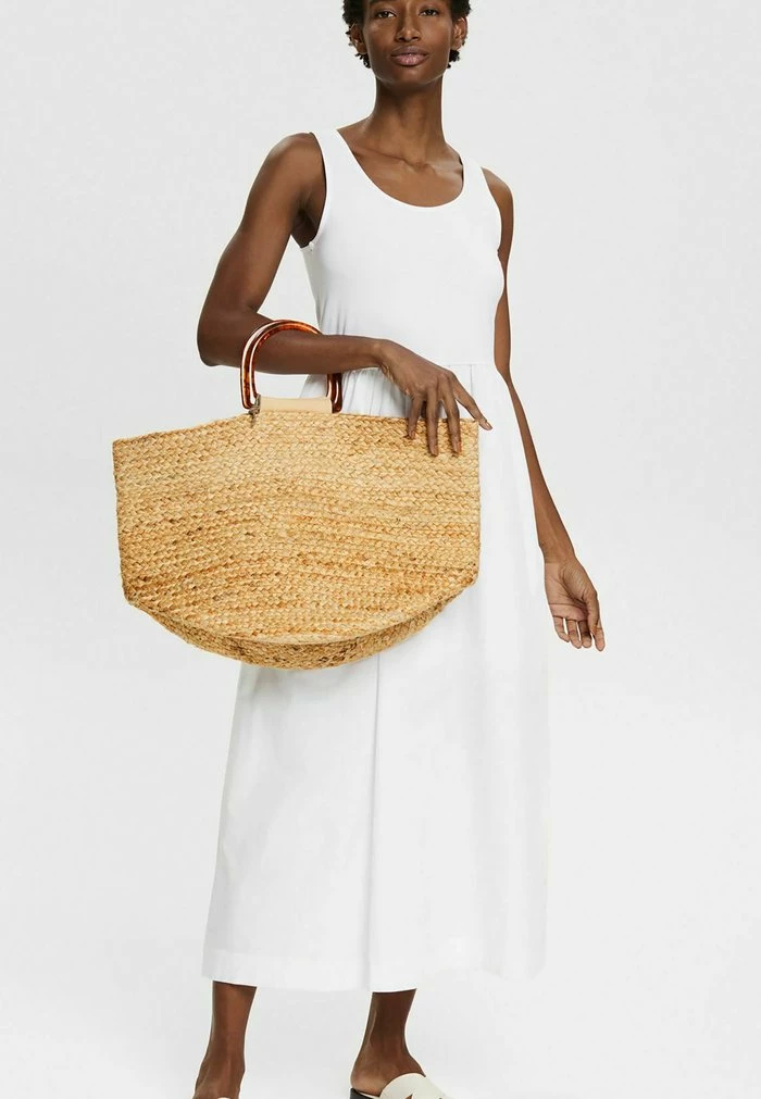 Esprit MATERIAL MIX IN LÄNGE - Maxi Dress - White - Image 2