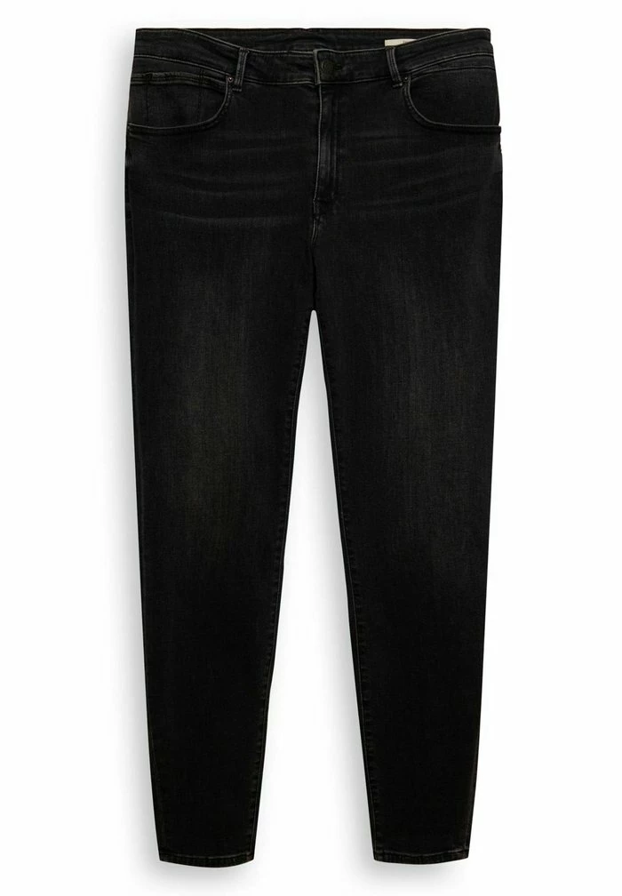 Esprit CURVY - Jeans Tapered Fit - Grey Dark Washed