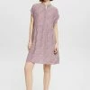 Esprit GEMUSTERTES MINI MIT KNOPFLEISTE - Shirt Dress - Mauve