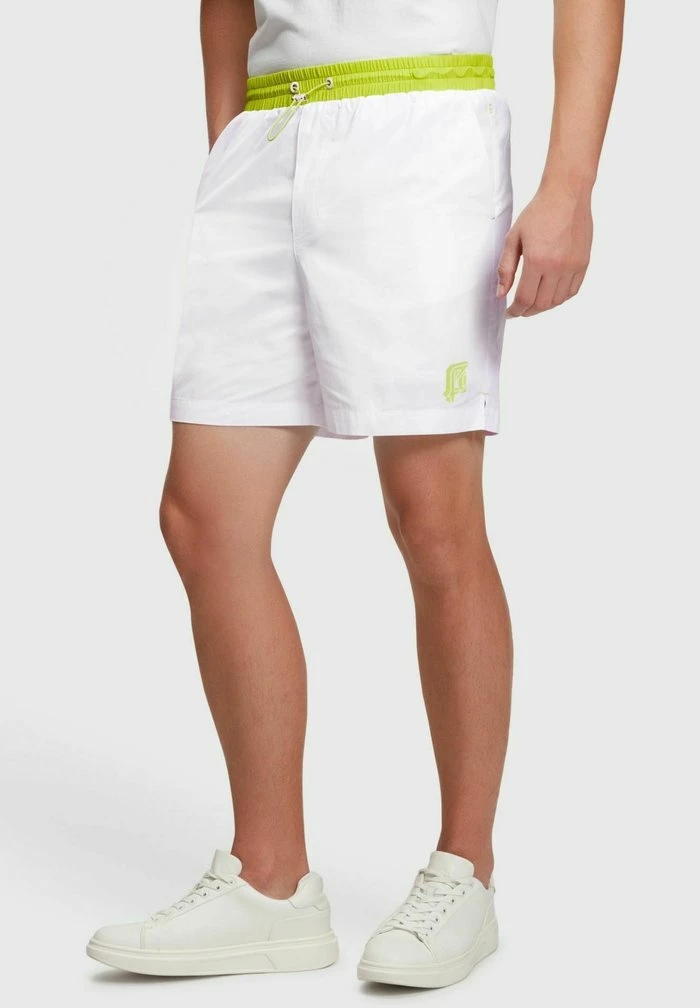 Esprit NEON MIT LOCKEREREM BUND - Tracksuit Bottoms - White