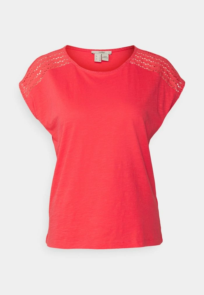 Esprit SUS SLUB - Print T-shirt - Coral Red - Image 6