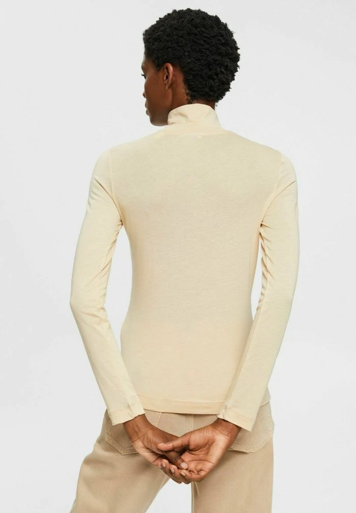 Esprit Long Sleeved Top - Cream Beige - Image 3