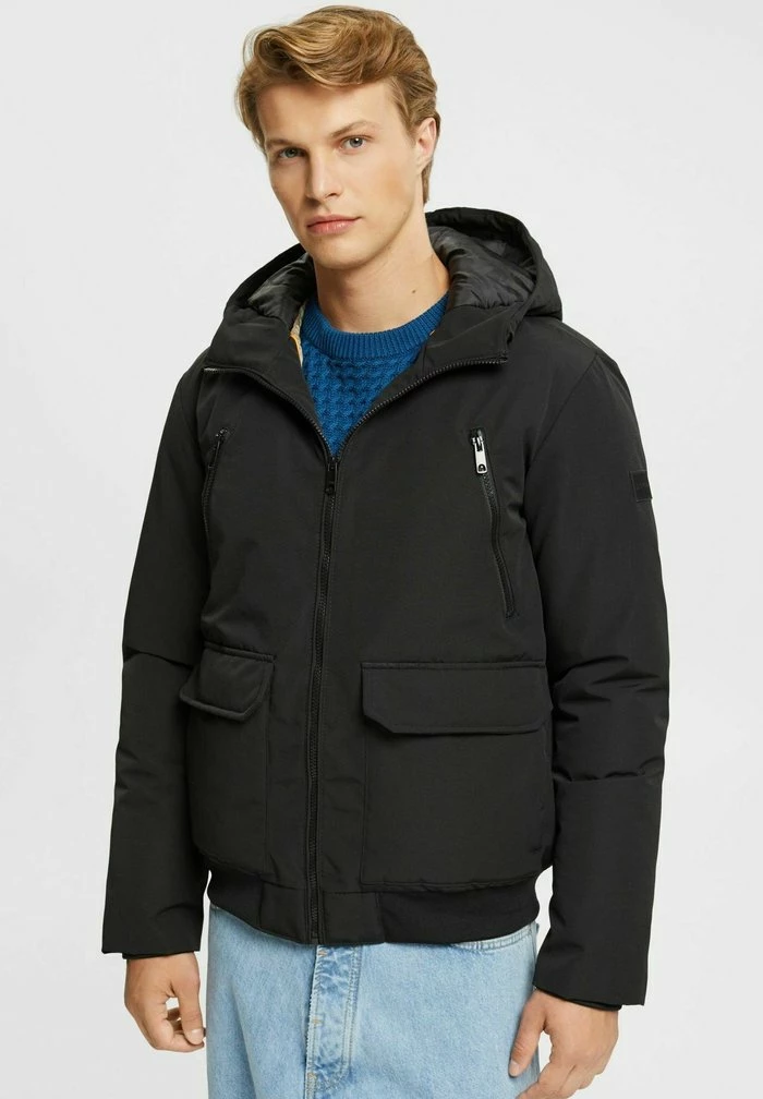 Esprit MIT KAPUZE - Winter Jacket - Black