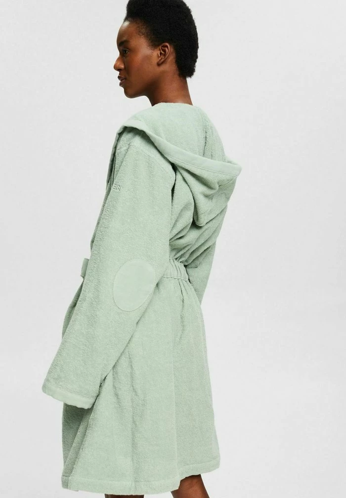 Esprit MIT FIXIERTEM BINDEGÜRTEL - Dressing Gown - Soft Green - Image 3