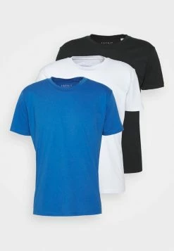 Esprit 3 PACK - Basic T-shirt - Dark Blue/white/black