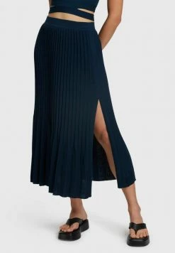Esprit FLAT - A-line Skirt - Navy
