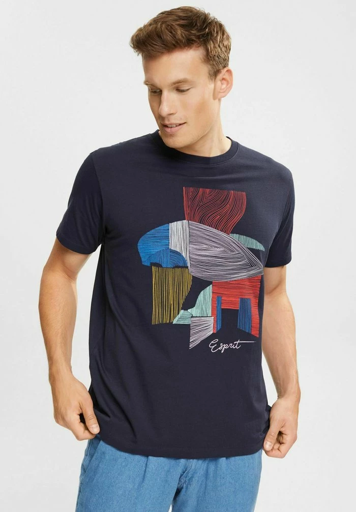 Esprit Print T-shirt - Navy