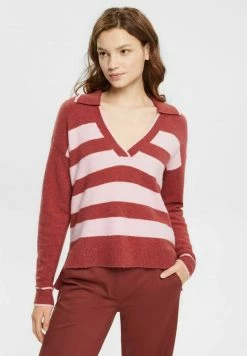 Esprit DEEP POLO - Jumper - New Terracotta