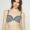 Esprit FEMININE MICRO PRINT CLASSIC PADDED BRA - Underwired Bra - Navy
