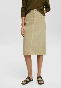 Esprit Denim Skirt - Pale Khaki