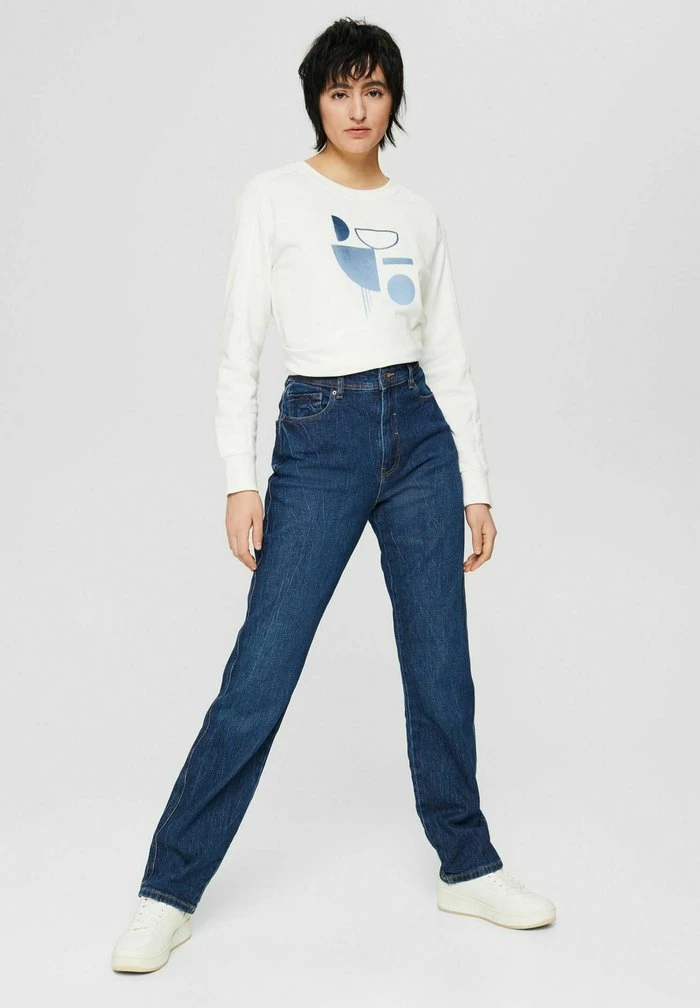 Esprit Straight Leg Jeans - Blue Dark Wash - Image 2