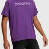 Esprit MIT BEFLOCKTEM LOGO-AUFNÄHER - Print T-shirt - Dark Purple