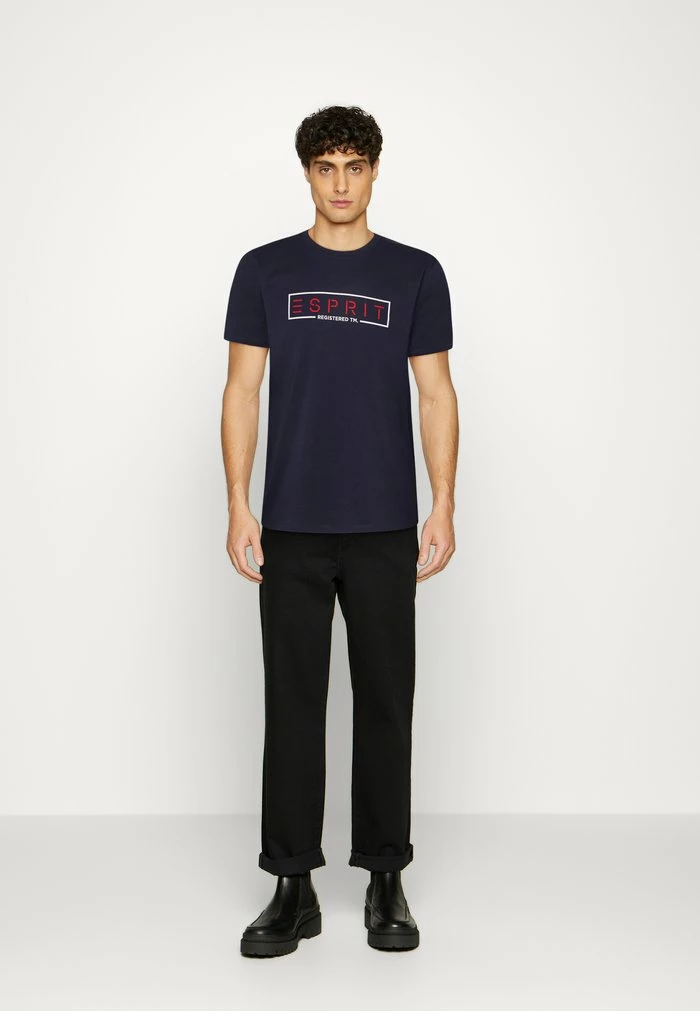 Esprit Print T-shirt - Navy - Image 2