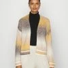 Esprit SPACEDYE CARDI - Cardigan - Dusty Yellow