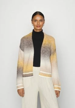 Esprit SPACEDYE CARDI - Cardigan - Dusty Yellow