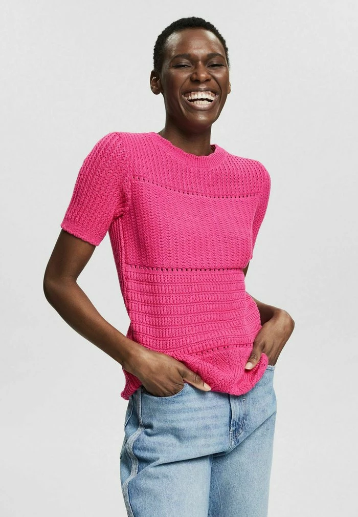 Esprit Print T-shirt - Pink Fuchsia - Image 5