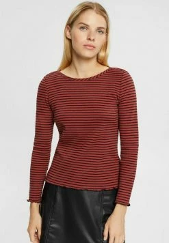 Esprit LONGSLEEVE - Long Sleeved Top - Terracotta