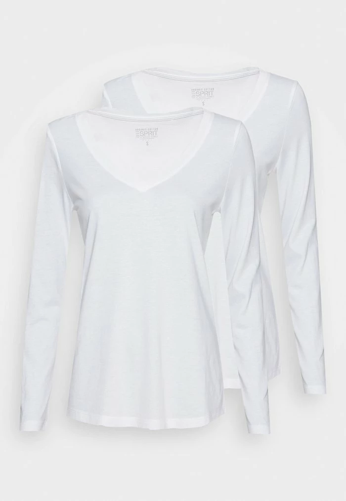 Esprit 2 PACK - Long Sleeved Top - White 4 Esprit 2 PACK - Long Sleeved Top - White - Image 4
