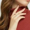 Esprit MIT ZIRKONIASTEINEN STERLING SILBER - Ring - Rosegold