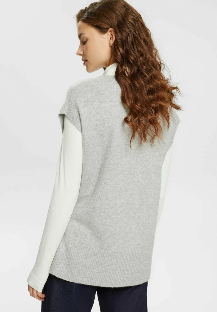 Esprit SLIPOVER - Basic T-shirt - Light Grey - Image 3