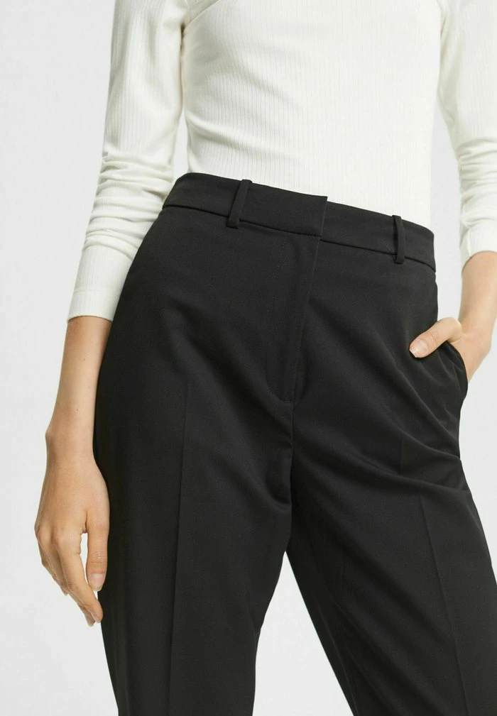 Esprit MIT WEITEM BEIN - Trousers - Black - Image 5