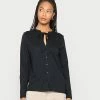 Esprit BOW TIE - Long Sleeved Top - Black