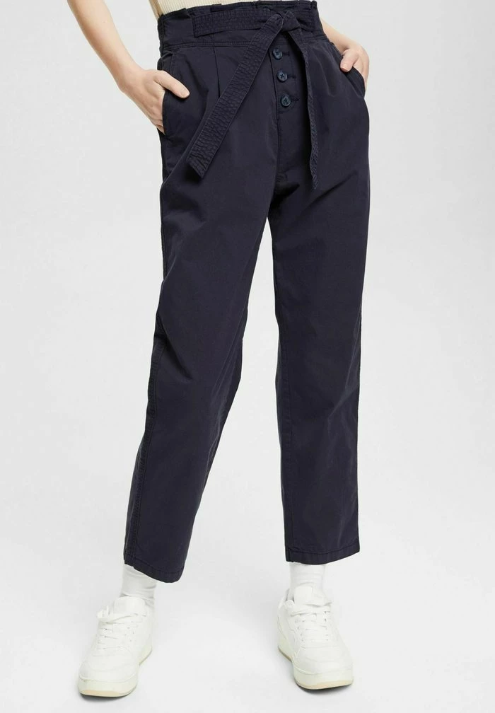 Esprit MIT SICHTBARER KNOPFLEISTE - Trousers - Navy - Image 8