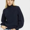 Esprit MIT STEHKRAGEN - Jumper - Navy