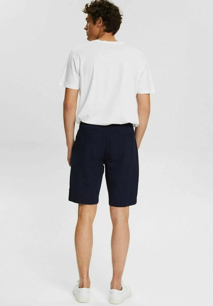 Esprit AUS SEERSUCKER - Shorts - Navy - Image 3