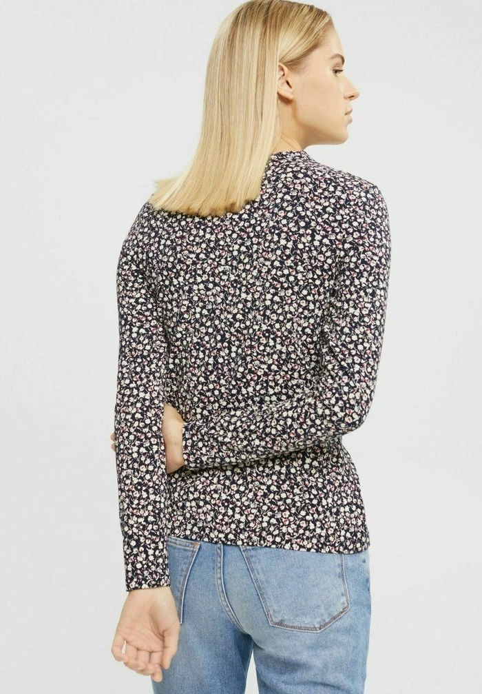 Esprit Long Sleeved Top - Navy - Image 3