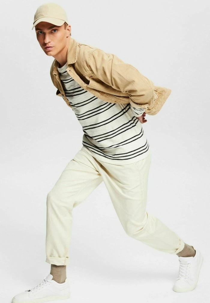 Esprit MIT STREIFENMUSTER - Jumper - Off White - Image 6