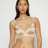 Esprit COLORBLOCK THE SOFT FIT PAD LONG LINE BRA - Triangle Bra - Skin Beige