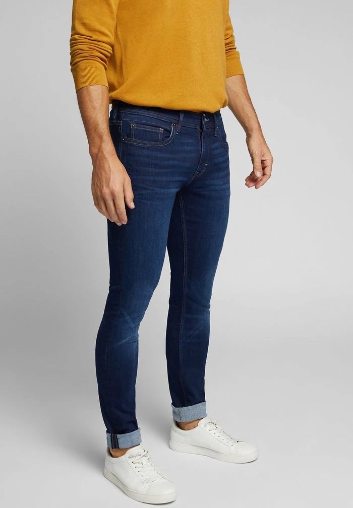 Esprit Slim Fit Jeans - Blue Dark Washed - Image 6